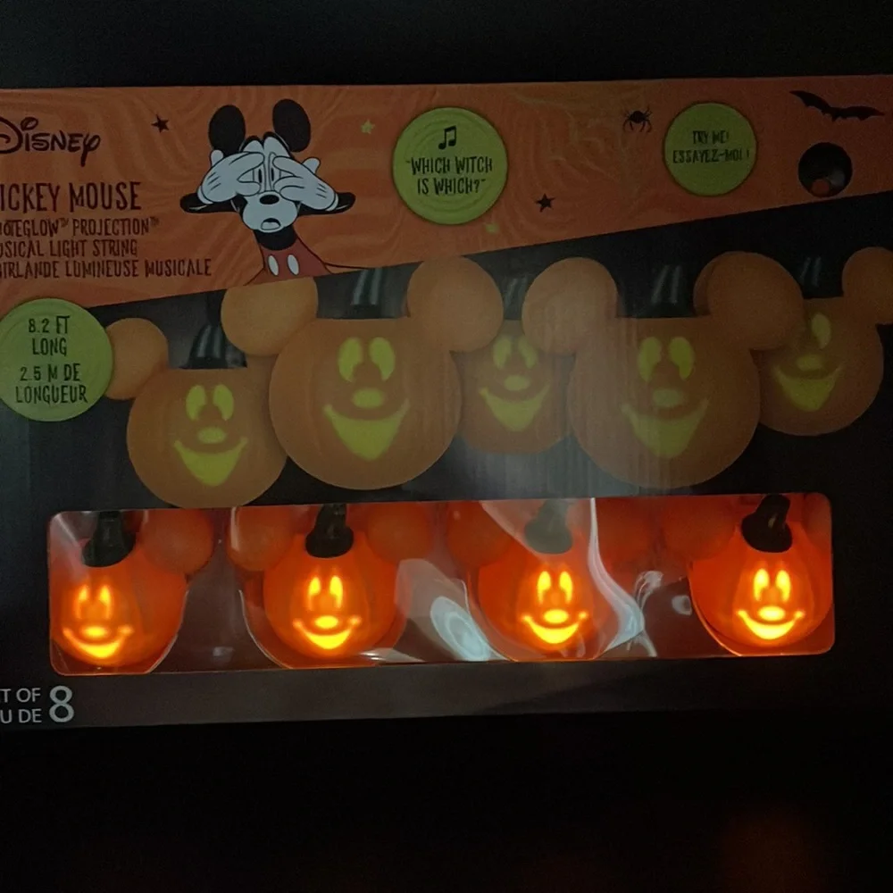 Mickey Pumpkin Musical Light String